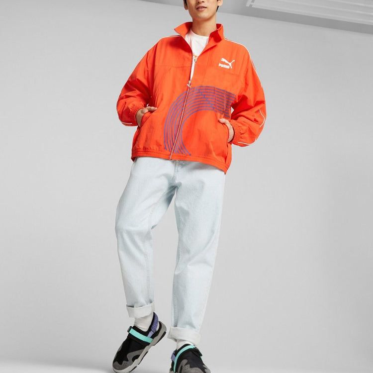 Puma Track Meet T7 Track Jacket 'Orange' 539020-20 sold by KicksCrew product image thumbnail 3