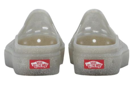 Vans Slip-On Mule TRK Glitter Shoes 'Grey' VN0005V8BGF sold by KicksCrew