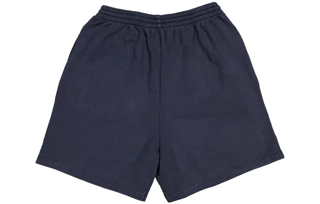 Balenciaga Cities New York Cotton Sweat Shorts 'Navy White' 676137TLVM30396 sold by KicksCrew product image thumbnail 2