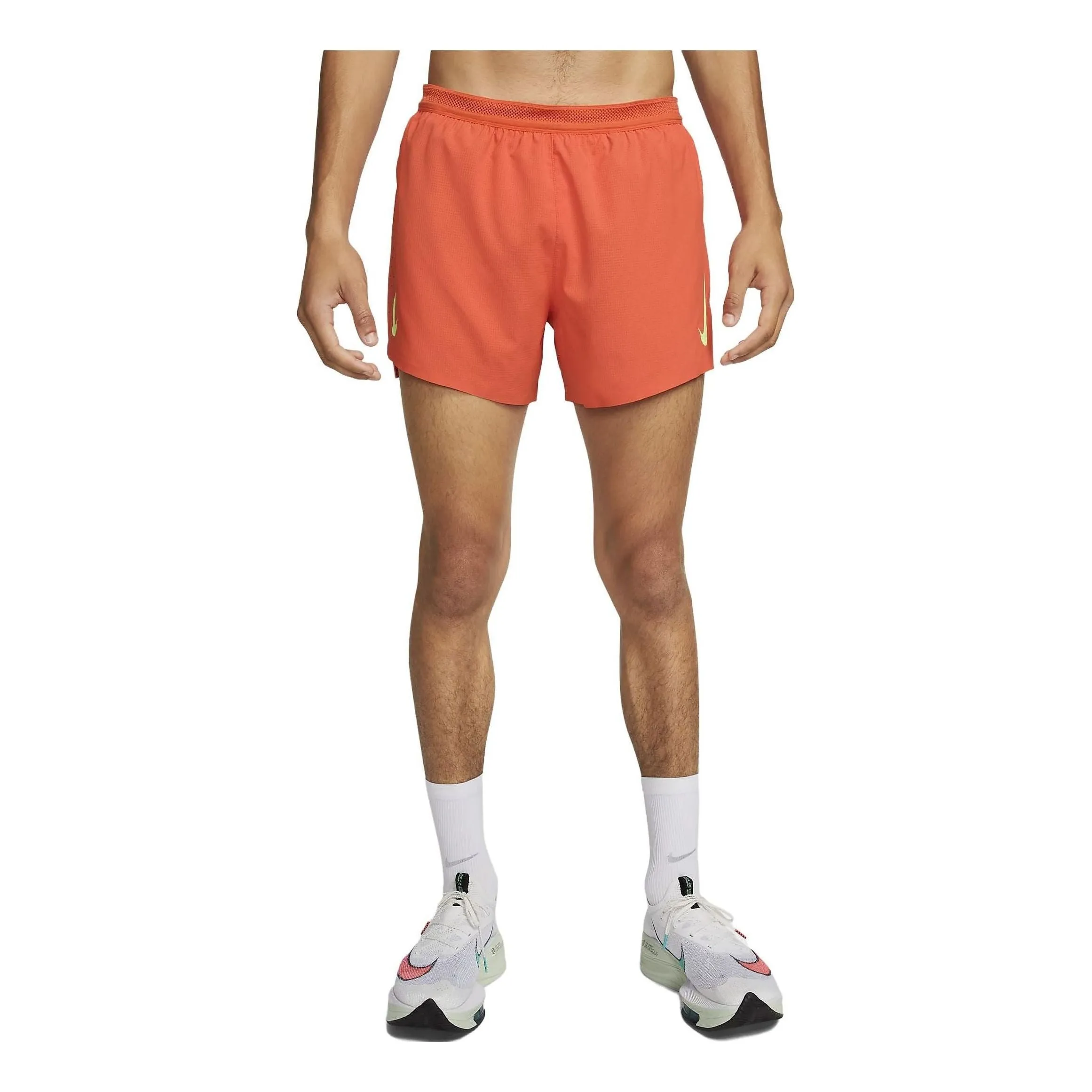 Nike Dri-FIT ADV AeroSwift Shorts 'Orange Ghost Green' CJ7840-804 sold by KicksCrew