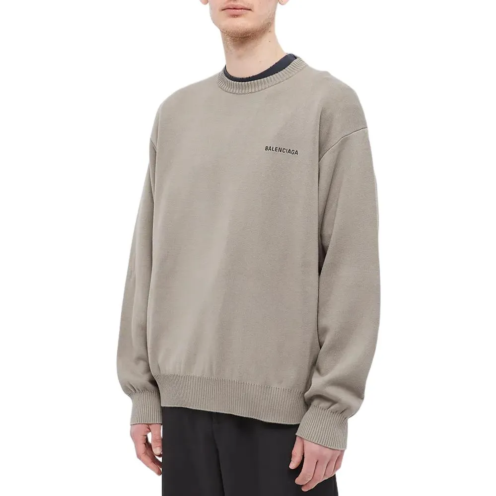 Balenciaga Political Campaign Crewneck Sweater 'Khaki' 695827T32385963 sold by KicksCrew product image thumbnail 3