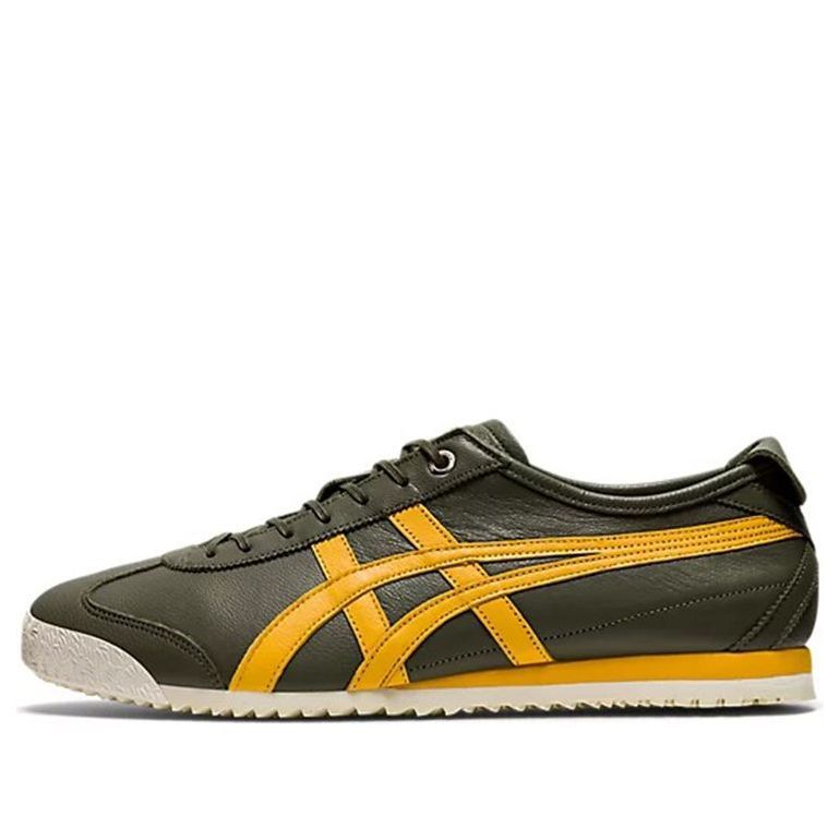タヌ Onitsuka Tiger MEXICO 66 SD Shoes 'Mantle Green Tiger Yellow
