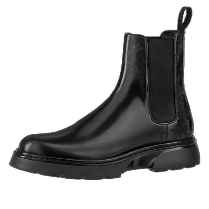 LOUIS VUITTON LV Bold Chelsea Boots 'Black' 1A9FE1 sold by KicksCrew