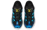 LOUIS VUITTON Zig Zag Sneakers 'Black Blue' 1A49AN sold by KicksCrew