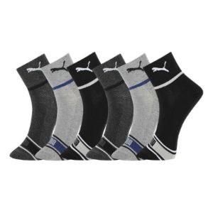 PUMA Sport Sock 3 Pack 'Black Grey White Blue' 701223917-003 sold by KicksCrew