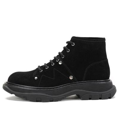 (WMNS) Alexander McQueen Tread Slick Boot 'Black' 595469WHZ281081 sold by KicksCrew