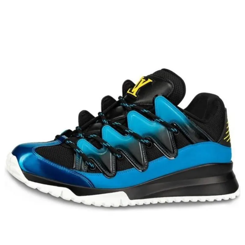 LOUIS VUITTON Zig Zag Sneakers 'Black Blue' 1A49AN sold by KicksCrew