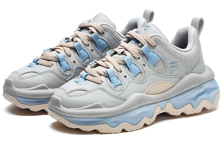 (WMNS) FILA FUSION QD96 Athletic Shoes 'Grey Beige Blue' T12W311203FQB sold by KicksCrew product image thumbnail 2