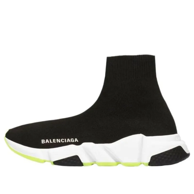 (WMNS) Balenciaga Speed 2.0 Sneakers 'Black Neon' 551185W05G01000 sold by KicksCrew