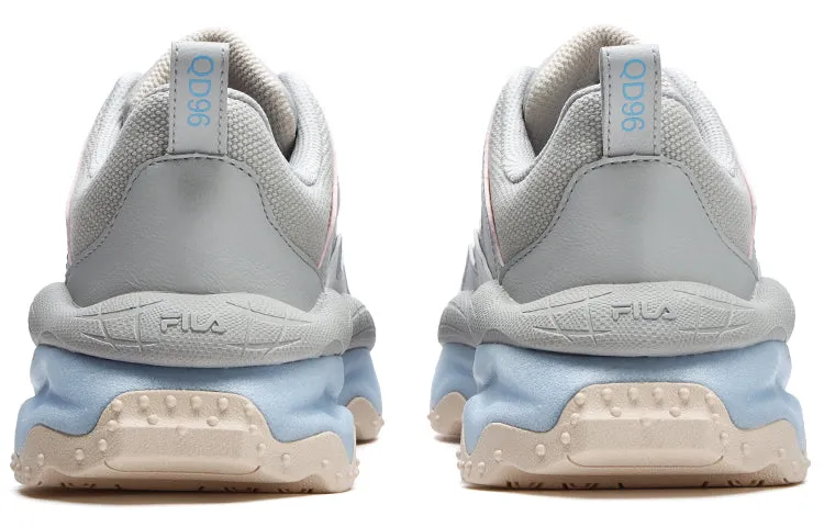 (WMNS) FILA FUSION QD96 Athletic Shoes 'Grey Beige Blue' T12W311203FQB sold by KicksCrew product image thumbnail 4