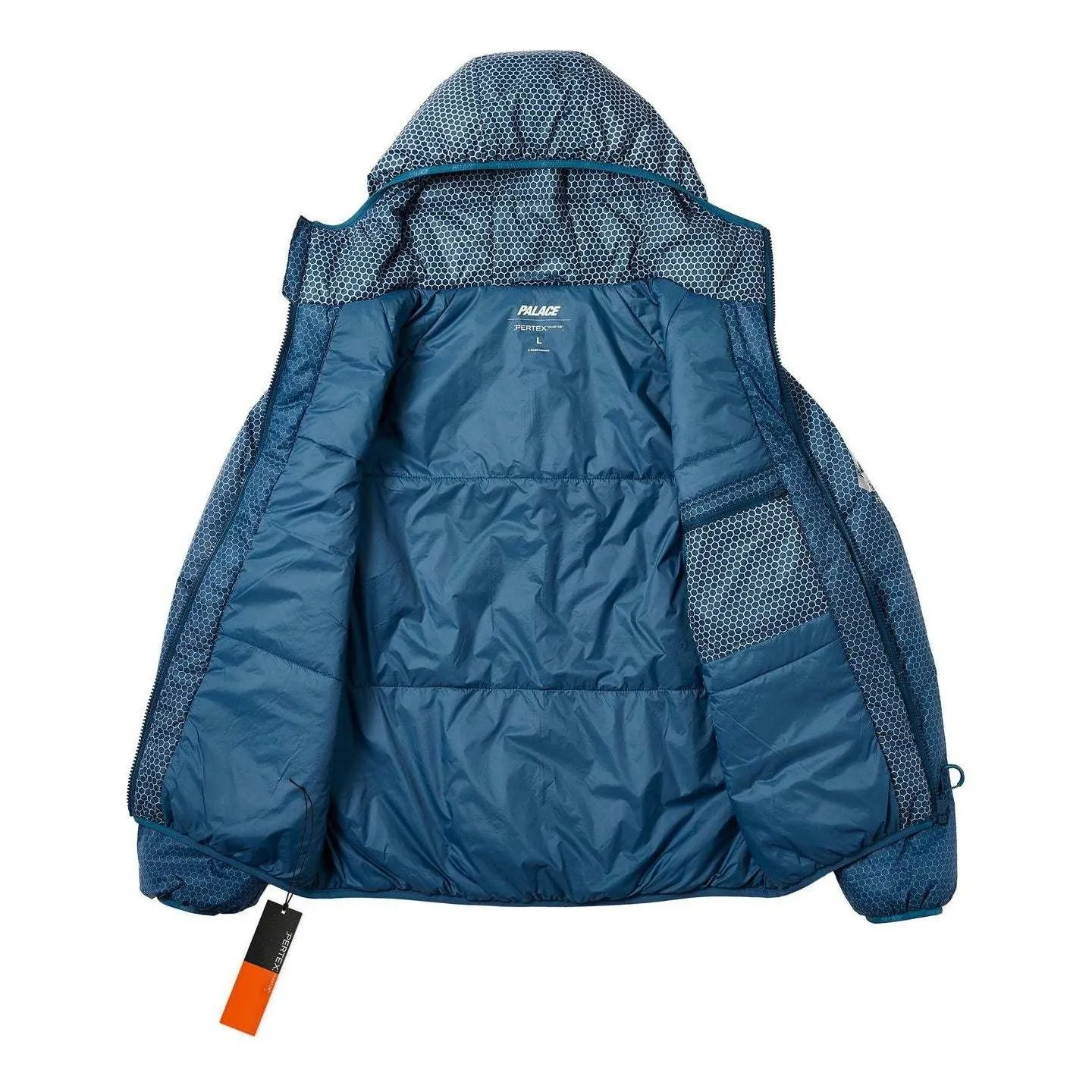 Palace Hexagon Pertex Quilted Jacket 'Blue' P26JK018 sold by KicksCrew product image thumbnail 3