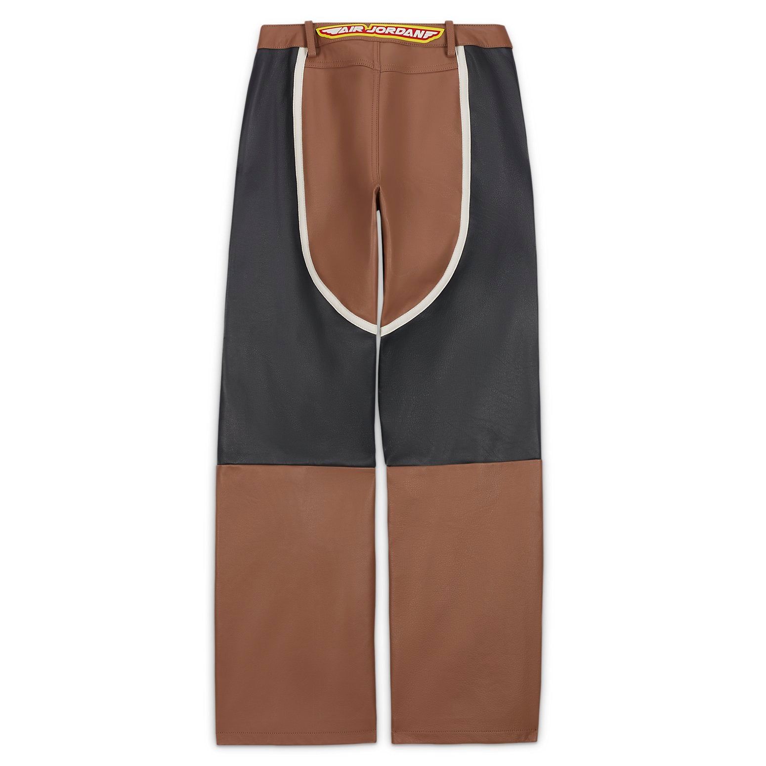 (WMNS) Air Jordan x Travis Scott Cactus Jack Leather Pants (Asia Sizing) 'Archaeo Brown' DX8602-256 sold by KicksCrew product image thumbnail 2