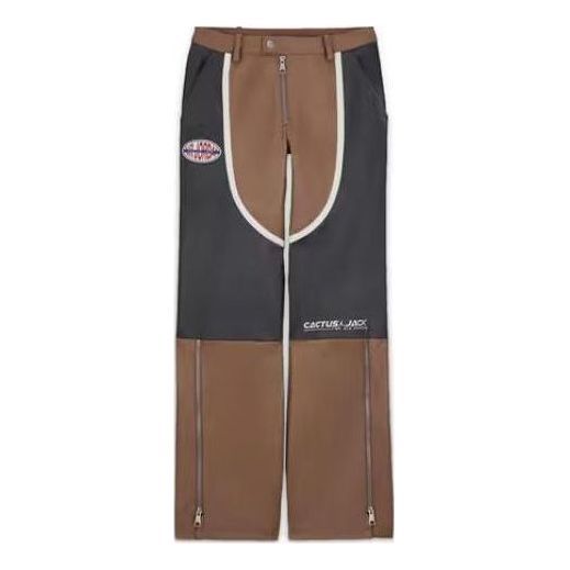 (WMNS) Air Jordan x Travis Scott Cactus Jack Leather Pants (Asia Sizing) 'Archaeo Brown' DX8602-256 sold by KicksCrew