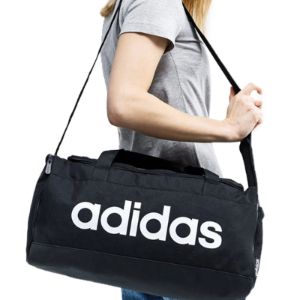 adidas Linear Logo Duffle Bag 'Black' FL3693 sold by KicksCrew