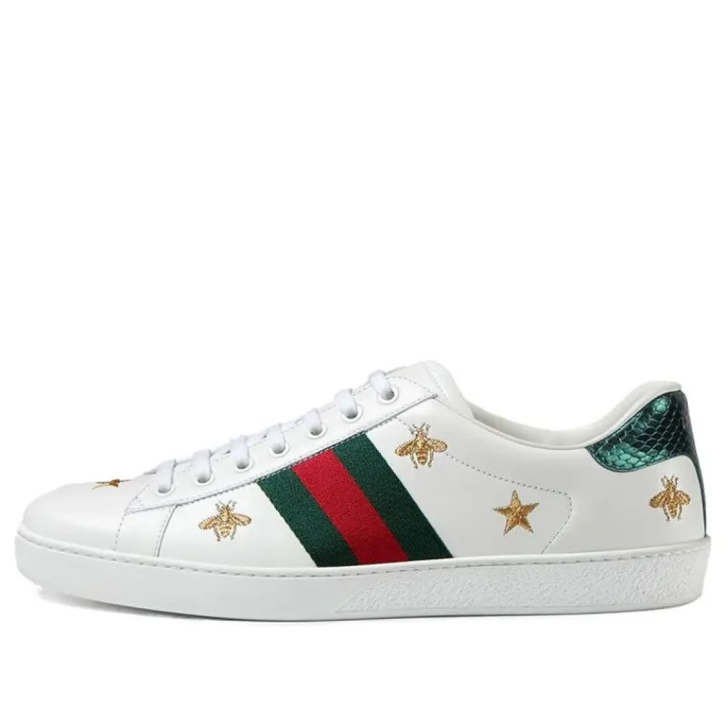 Gucci Ace Embroidered 'Bees and Stars' 386750-02JQ0-9073 sold by KicksCrew