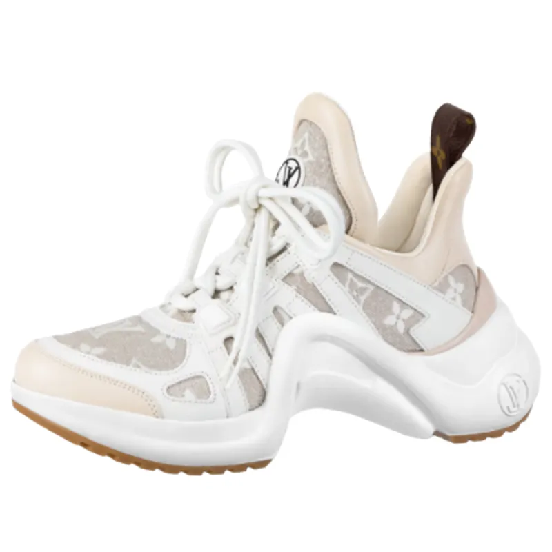 (WMNS) LOUIS VUITTON Archlight 1.0 Sneakers 'Beige Monogram' 1AB318 sold by KicksCrew