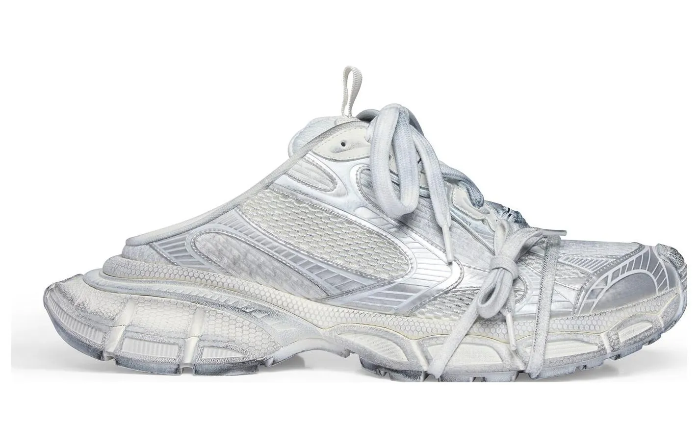 (WMNS) Balenciaga 3XL Mules 'Silver White' 742682W3XL19091 sold by KicksCrew product image thumbnail 2