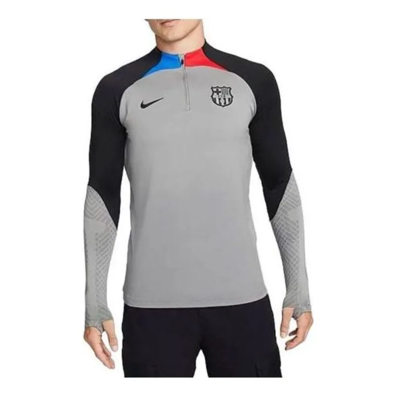 Nike Barcelona Dri-fit 1/4 Zip L/S Strike Drill Top 'Grey' DN2812-003 sold by KicksCrew