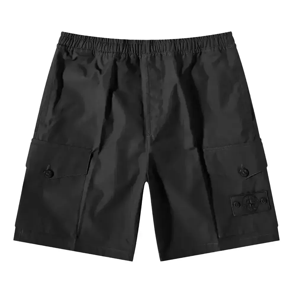 STONE ISLAND Bermuda Comfort Ghost Shorts 'Black' 7815L02F1-V0029 sold by KicksCrew