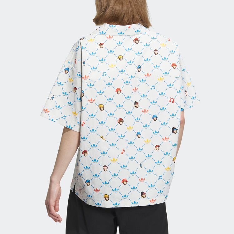 adidas originals x Monkey Kingdom Allover Print Shirt 'White Multicolor' IP1803 sold by KicksCrew product image thumbnail 3