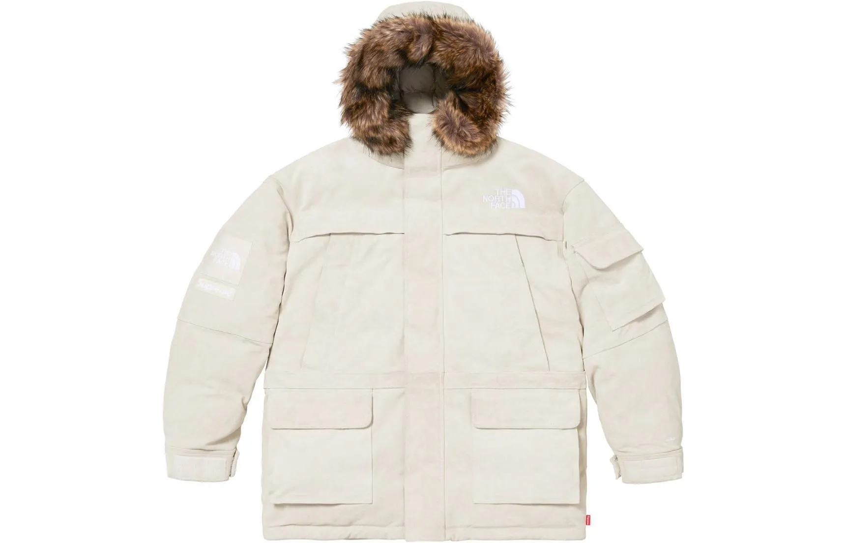 Supreme x THE NORTH FACE FW23 Week15 Suede 600-Fill Down Parka Jacket 'Beige' SUP-FW23-227 sold by KicksCrew product image thumbnail 2