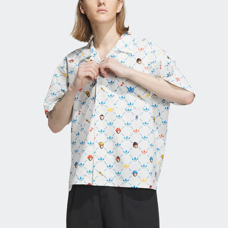 adidas originals x Monkey Kingdom Allover Print Shirt 'White Multicolor' IP1803 sold by KicksCrew product image thumbnail 2