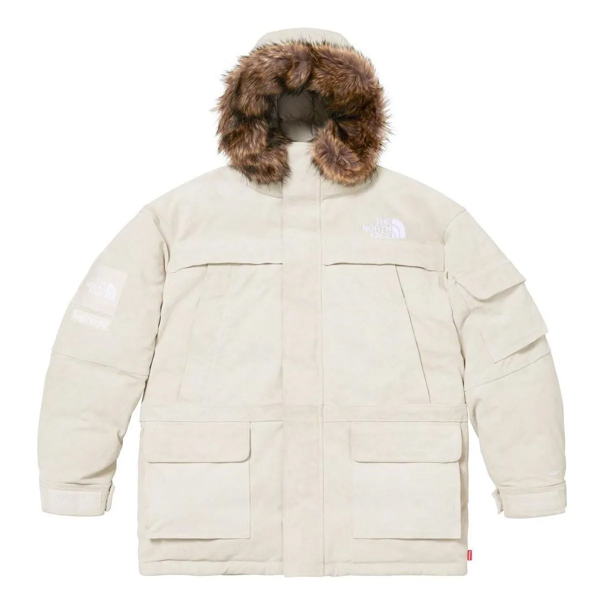 Supreme x THE NORTH FACE FW23 Week15 Suede 600-Fill Down Parka Jacket 'Beige' SUP-FW23-227 sold by KicksCrew