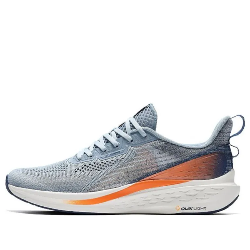 361 QU!K Light Breathable Running Shoes 'Gray Orange 572022241-4 sold by KicksCrew