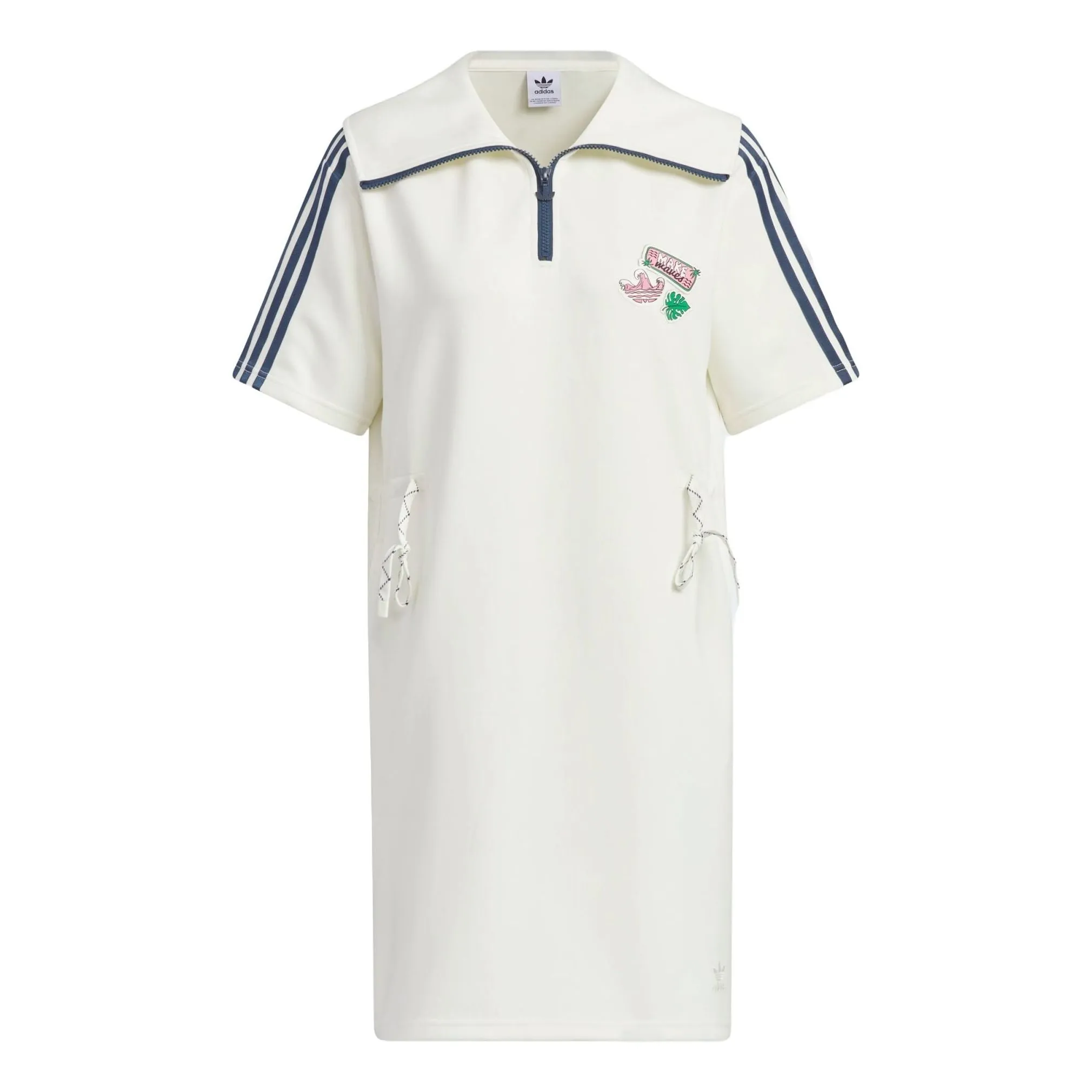 (WMNS) adidas Summer Holiday Graphic Play Knit Dress Asia Sizing 'Off White' IW6304 sold by KicksCrew