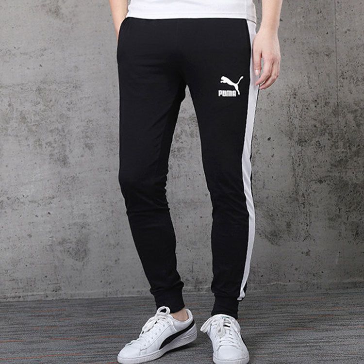 Puma Iconic T7 Track Pants 'Black White' 597471-01 sold by KicksCrew product image thumbnail 4