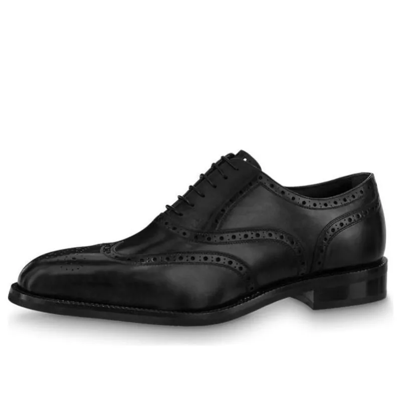 LOUIS VUITTON Graduate Lace Up Shoes 'Black' 1A8XGE sold by KicksCrew
