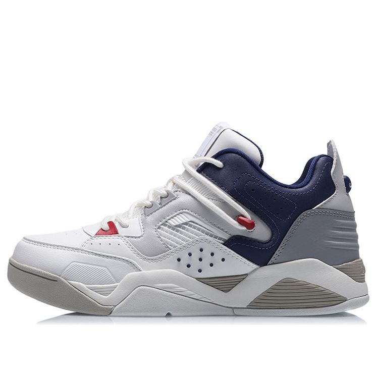 Li-Ning Casual Basketball Shoes 'White Grey Blue' AGBR025-3 sold by KicksCrew