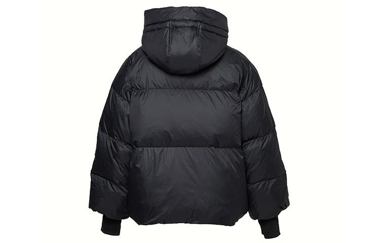 (WMNS) Converse Short Down Fill Puffer Hooded Jacket 'Black' 10019326-A03 sold by KicksCrew product image thumbnail 2