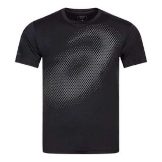 ASICS Reflective Logo Running T-Shirt 'Black' 2011C449-002 sold by KicksCrew