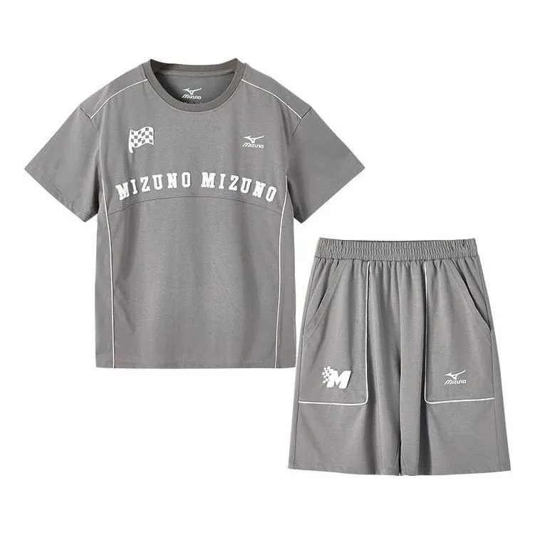 (GS) Mizuno T-shirt Suit 'Grey' 32CA2423 sold by KicksCrew
