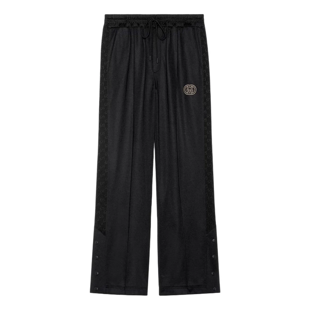 GUCCI｜TRAINING PANTS (746824 XJFU0 1043) Cotton jersey jogging pant with Web in black | GUCCI® US