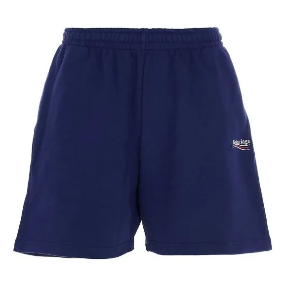 Balenciaga Political Campaign Short 'Blue' 641608TIV531195 sold by KicksCrew