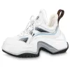 (WMNS) LOUIS VUITTON Archlight 2.0 Platform Sneakers 'White Blue Grey' 1ABI0N sold by KicksCrew