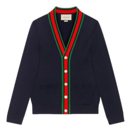 Gucci Knit Wool Cardigan 'Blue' 576806-XKAUL-4548 sold by KicksCrew