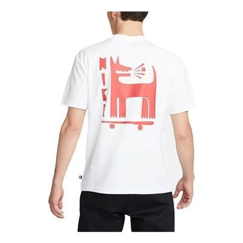 Nike SB Back Print T-shirt 'White' DQ1857-100 sold by KicksCrew