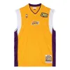 Mitchell & Ness x NBA Los Angeles Lakers 2001-02 Shooting Jerseys 'Yellow' ASSH1060-LAL01PPPGOLD sold by KicksCrew