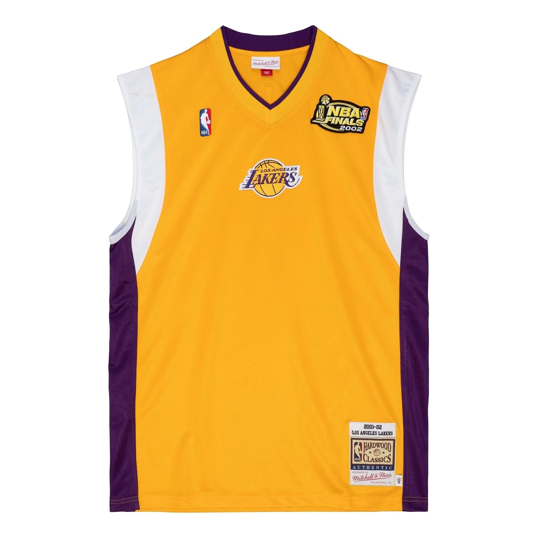 Mitchell & Ness x NBA Los Angeles Lakers 2001-02 Shooting Jerseys 'Yellow' ASSH1060-LAL01PPPGOLD sold by KicksCrew