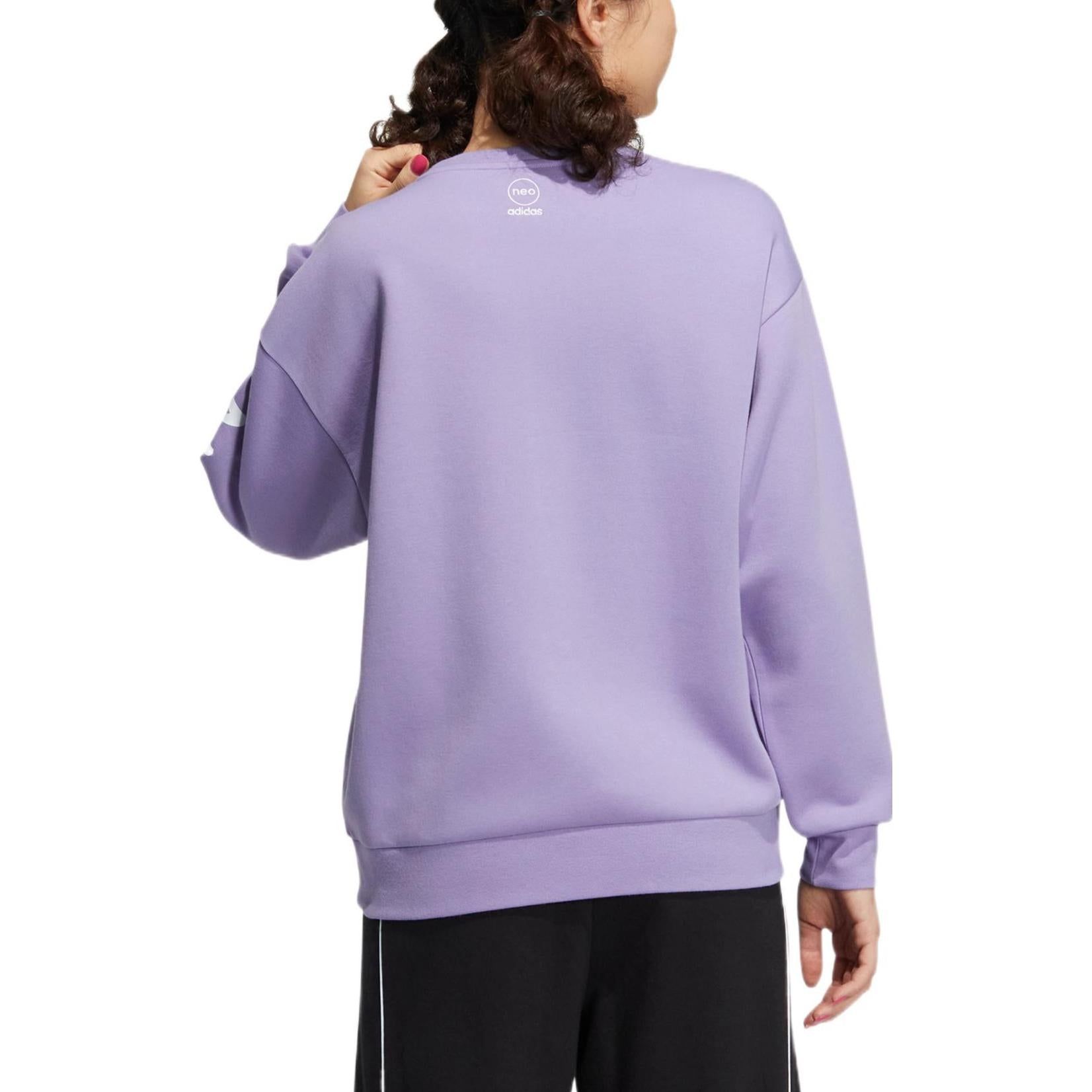 (WMNS) Adidas Neo Vbe Sweatshirts 'Purple' HY9644 sold by KicksCrew product image thumbnail 3