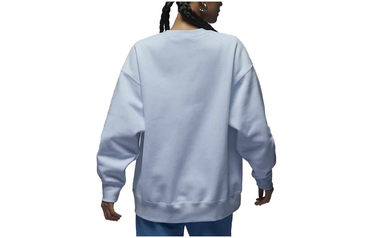 (WMNS) Air Jordan Fearless Fleece Sweatshirt Asia Sizing 'Light Blue' FV4021-423 sold by KicksCrew product image thumbnail 3