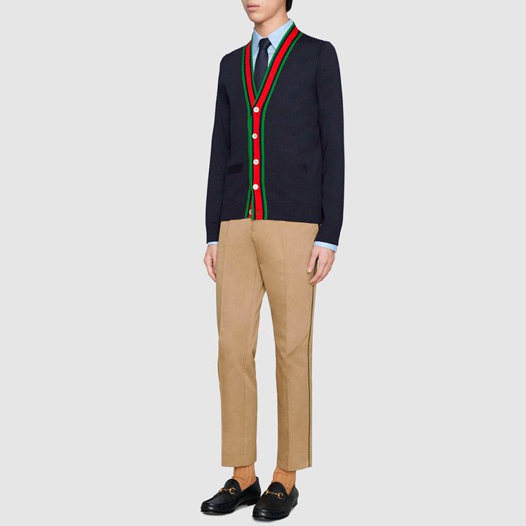 Gucci Knit Wool Cardigan 'Blue' 576806-XKAUL-4548 sold by KicksCrew product image thumbnail 2