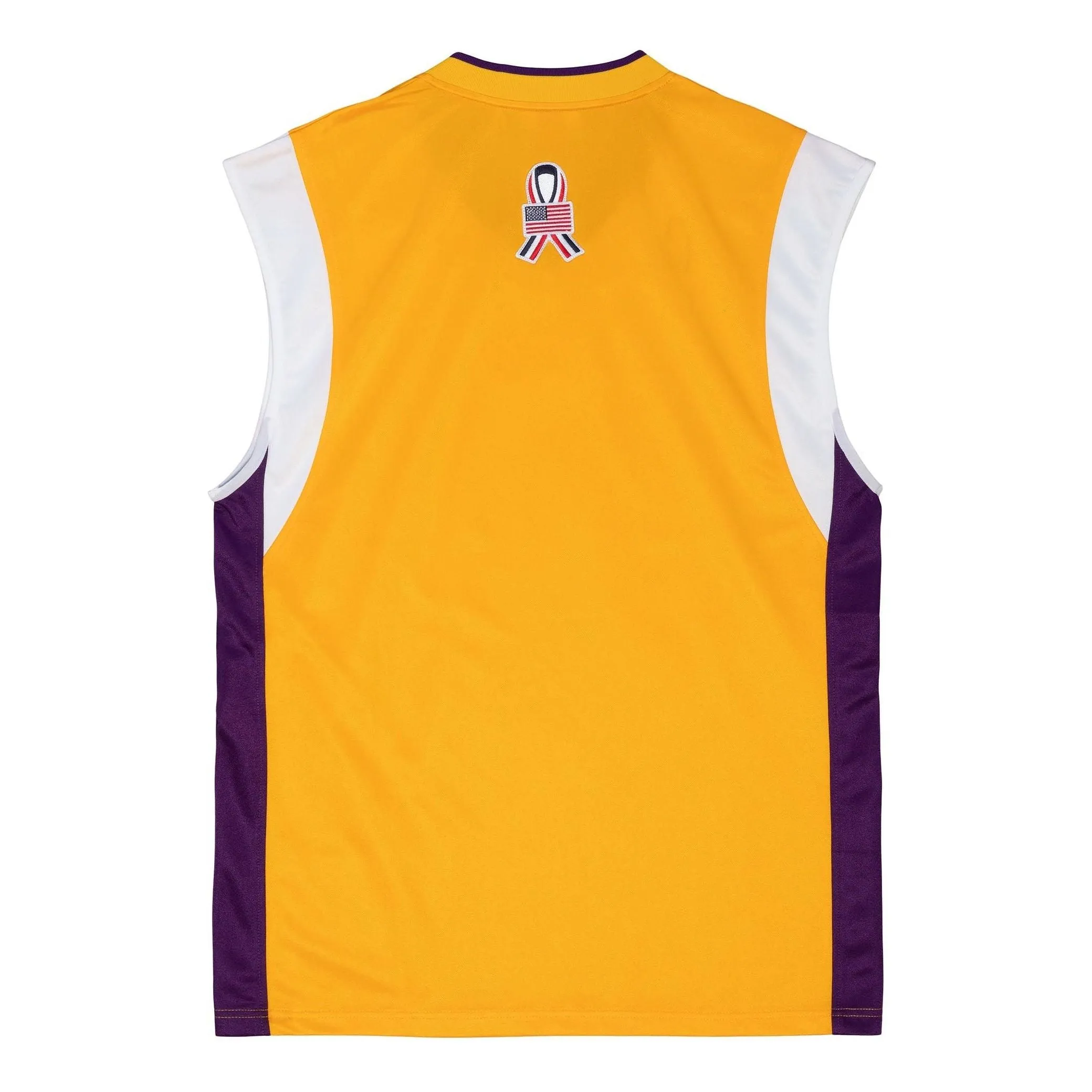 Mitchell & Ness x NBA Los Angeles Lakers 2001-02 Shooting Jerseys 'Yellow' ASSH1060-LAL01PPPGOLD sold by KicksCrew product image thumbnail 2