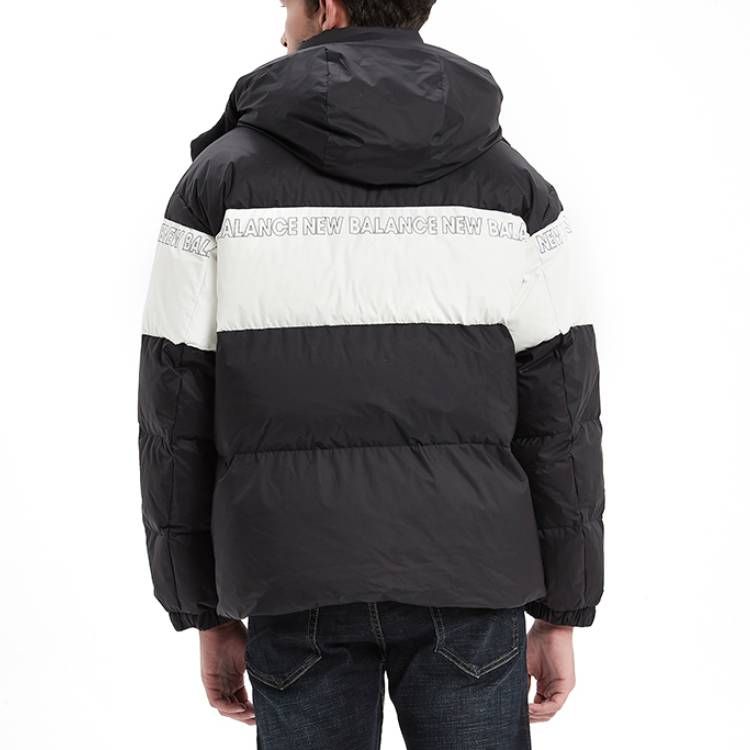 New Balance Colorblock Padded Jacket 'Black White' NP943011-BK sold by KicksCrew product image thumbnail 4