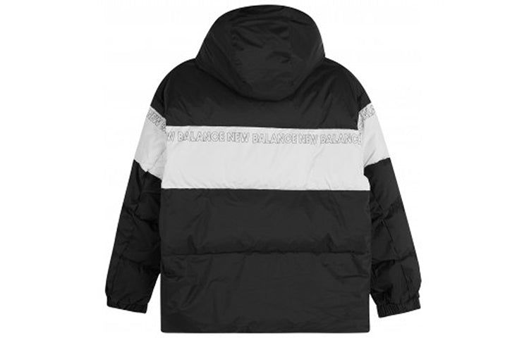 New Balance Colorblock Padded Jacket 'Black White' NP943011-BK sold by KicksCrew product image thumbnail 2