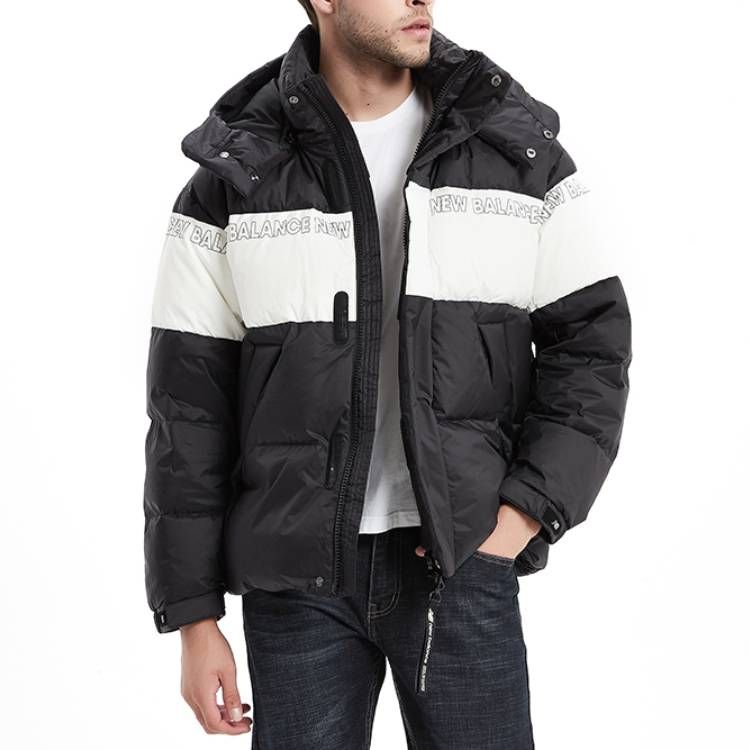 New Balance Colorblock Padded Jacket 'Black White' NP943011-BK sold by KicksCrew product image thumbnail 5