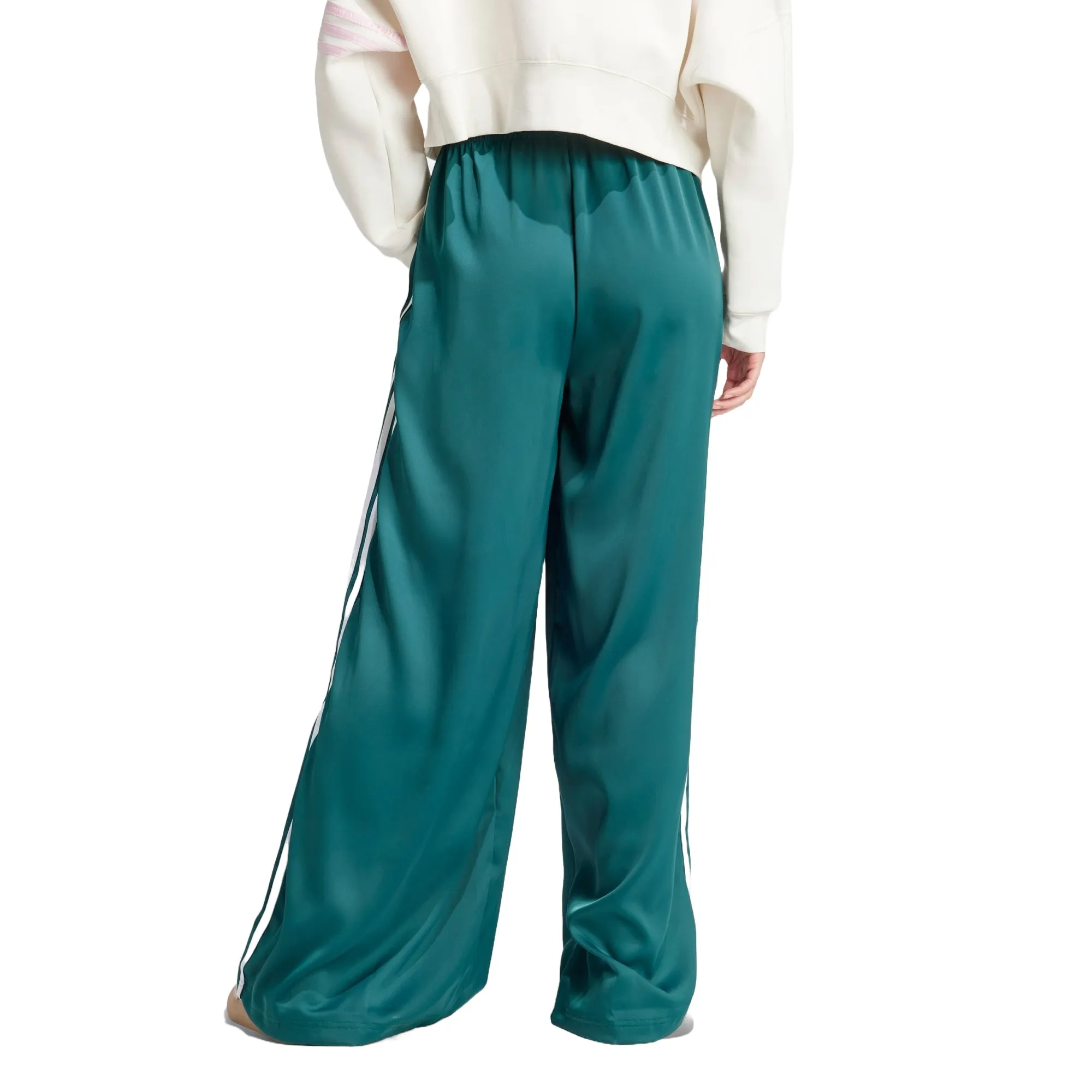WMNS) adidas Adicolor Satin Wide Leg Track Pants Asia Sizing